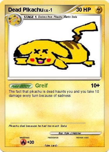 Pokémon Dead PIkachu 19 19 - Greif - My Pokemon Card