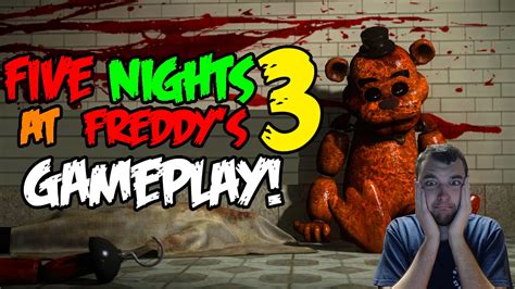 FNAF 3 - ALL FIVE NIGHTS & ENDING - Five Nights At Freddy's 3 Gameplay ...