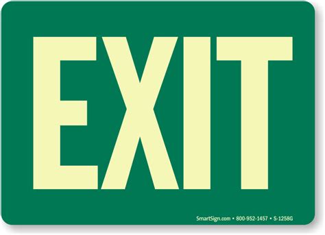 Green Entrance And Exit Signage | ubicaciondepersonas.cdmx.gob.mx