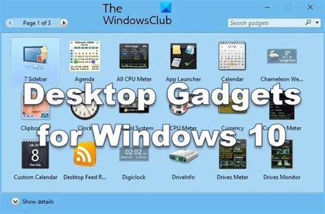 Best Windows 10 Desktop Gadgets To Download | thewindowsclub