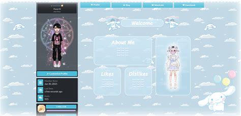 Simple Cinnamoroll Layout [FREE] - ♡ mochi resources ♡ - Everskies