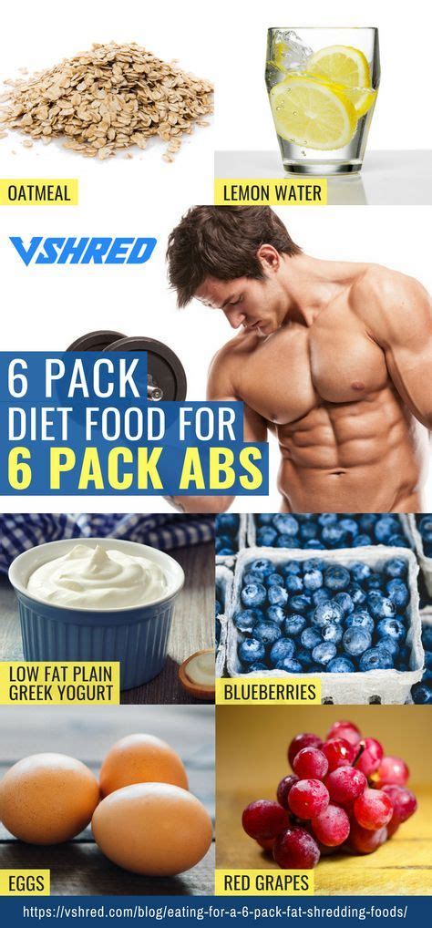 6 Pack Diet Plan | Abs And Core Workout Guide | V Shred | Diet plan for ...