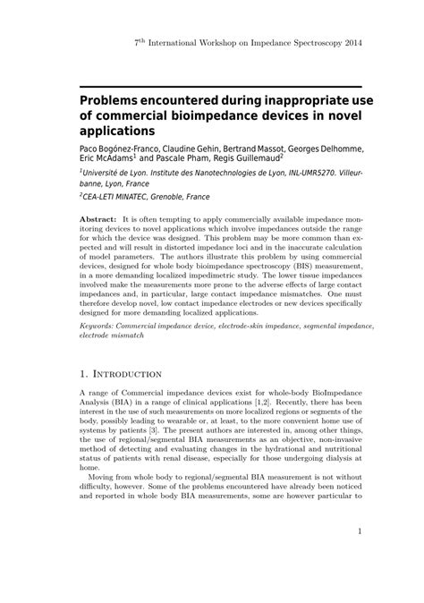 (PDF) Problems encountered during inappropriate use of commercial ...