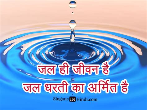 Save Water Save Earth Poster In Hindi