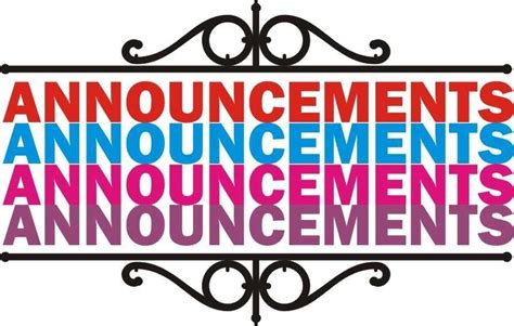 Announcements clipart announcement banner, Announcements announcement ...