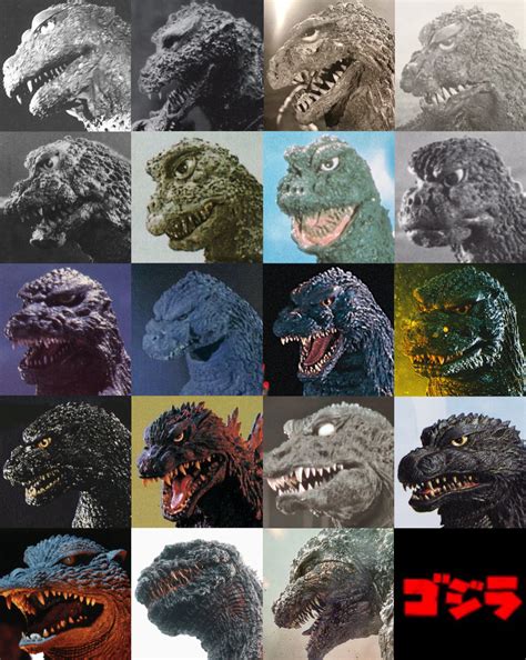 Evolution of toho Godzilla | Godzilla | Know Your Meme