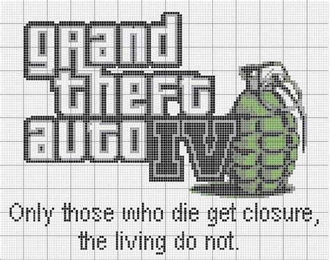 Pin by Brittney Beyer on Grand Theft Auto | Cross stitch, Cross stitch ...