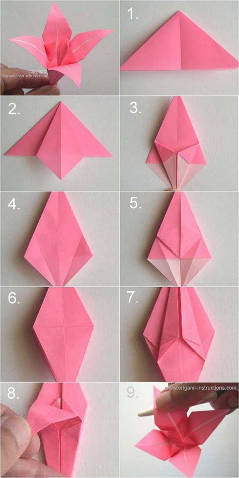 Let’s try ! How To Make An Origami Flower Step By Step Instructions. # ...