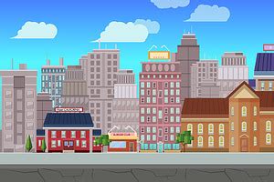 City Game Background | Pre-Designed Illustrator Graphics ~ Creative Market