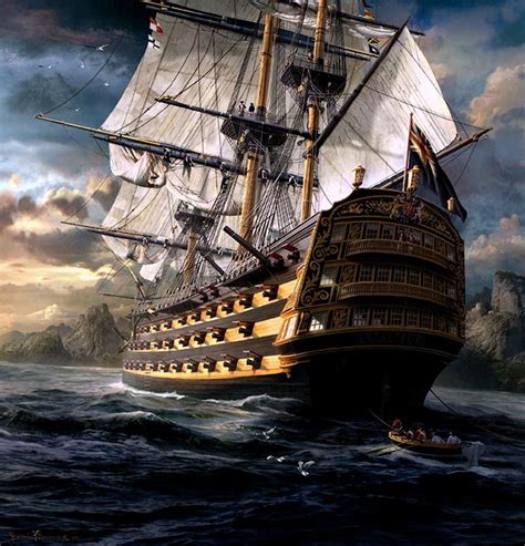 Pin by Wayne Paton on Pirates & Sailing Ships | Ship paintings, Old ...