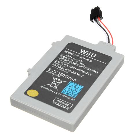 Rechargeable Battery 3600mAh 3.7V for Nintendo Wii U Gamepad - Online ...