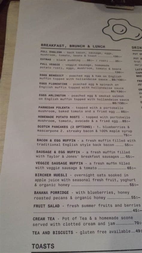 Menu at Greasy Spoon cafe, Stockholm, Tjärhovsgatan 19