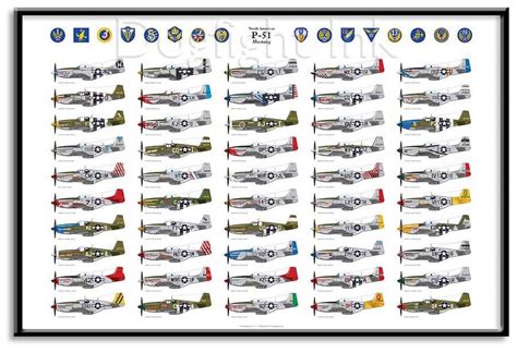 extensive paint schemes | P51 mustang, Mustang, Wwii airplane