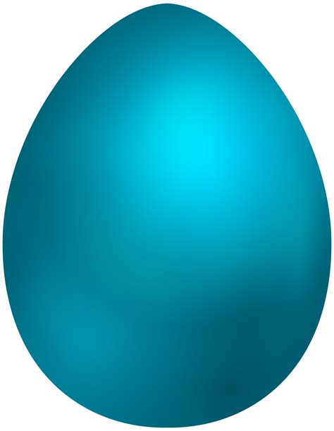 Sky Blue Easter Egg PNG Clip Art - Best WEB Clipart