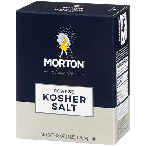 Morton Coarse Kosher Salt 3 lbs. (2 Pack) - Premium Quality Sea Salt