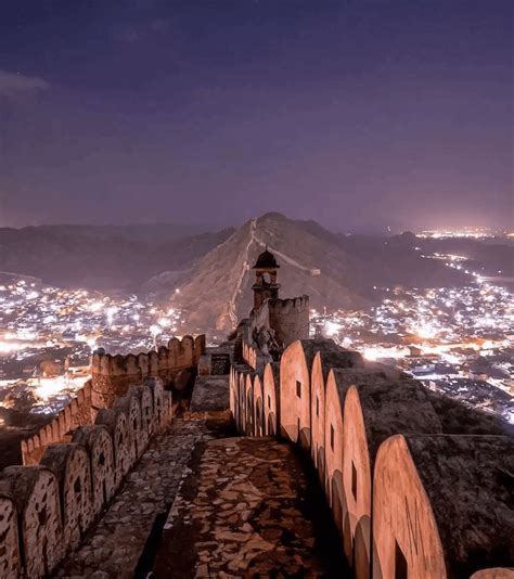 Night view of Amber Fort Palace, Jaipur : r/IncredibleIndia