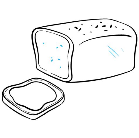 How to Draw Bread - Really Easy Drawing Tutorial