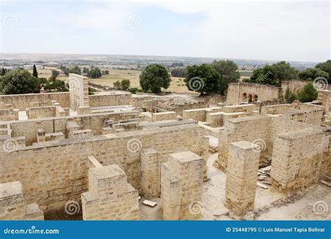 Overview of Madinat Al-Zahra in Cordoba Stock Image - Image of ...