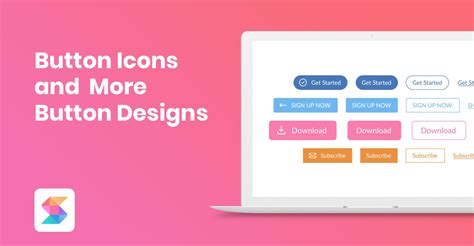 Button Icons and More Button Designs - Stackable