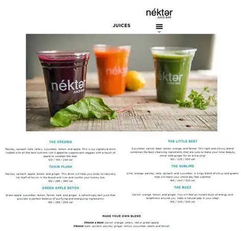 Nekter Juice Bar Menu, Menu for Nekter Juice Bar, Park Cities, Dallas ...