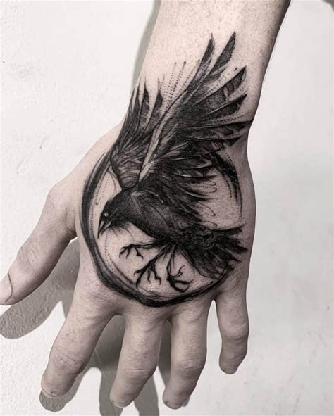 100 Inspirational Raven & Crow Tattoo Ideas