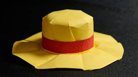 Best Origami STRAW HAT - MUGIWARA tutorial - DIY (ver 2.0) (Henry Phạm ...