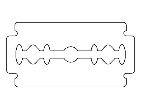 Printable Razor Blade Template