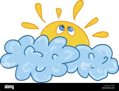 Smiley sun vector cartoon drawing hi-res stock photography and images ...