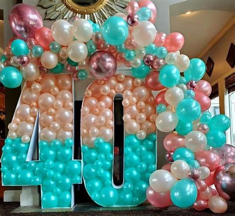 Pin by Shay Jones on PARTY IDEAS | 40th birthday balloons, Balloon ...