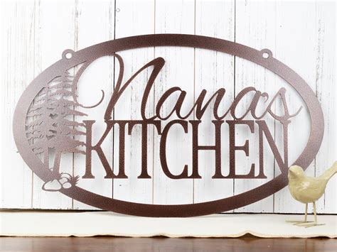 Custom Metal Sign | Kitchen Sign | Name Sign | Rustic | Metal Wall Art ...