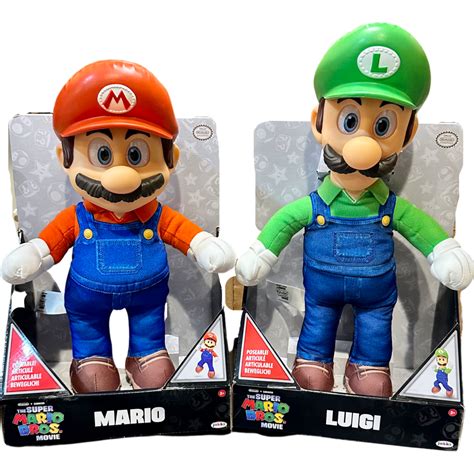 The Super Mario Bros. Movie 2023 - 16" Mario and Luigi Combo Posable ...