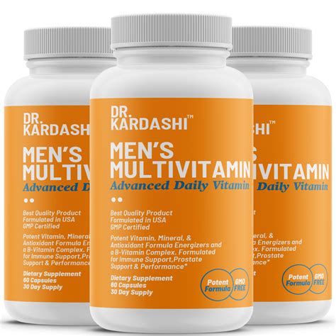 Multivitamin for Men Daily Supplement with Vitamins A, C, E, B1, B2, B6 ...