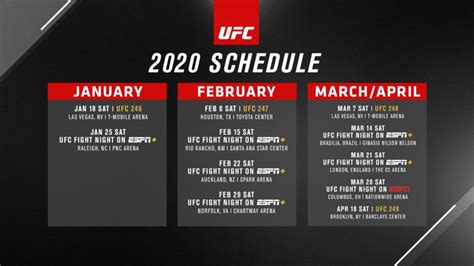 Calendrier 2024 Ufc Top Amazing List of - Printable Calendar for 2024 Free