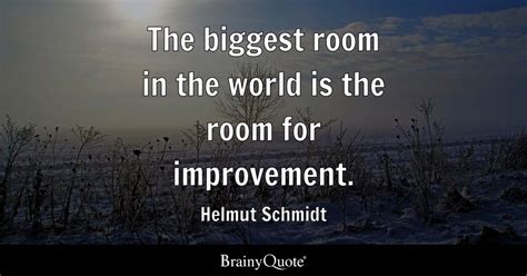 Helmut Schmidt - The biggest room in the world is the room...