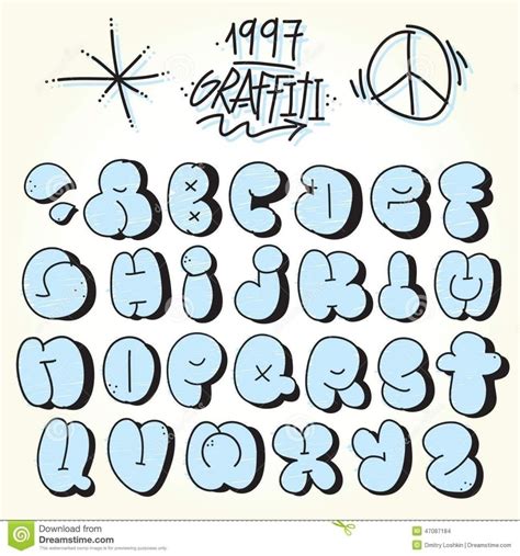 Throwie Graffiti Alphabet - Graffiti Art Inspirations | Graffiti ...