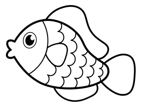 Cute Rainbow Fish coloring page - Download, Print or Color Online for Free