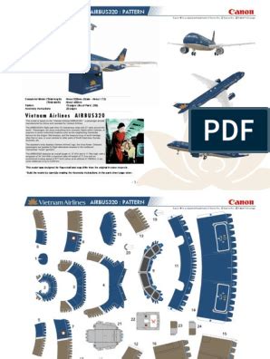 Airbus A320 Papercraft - papercraft among us