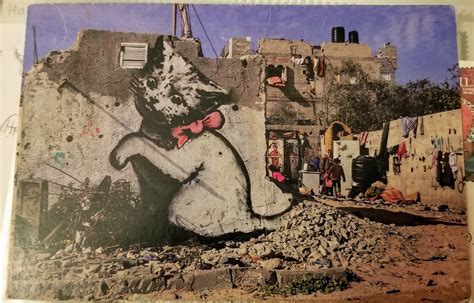 Traveling through Postcrossing: Banksy Art from Palestine