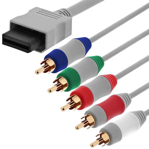 Fosmon [1.8m] Gold Plated Nintendo Wii / Wii U Component AV Cable for ...