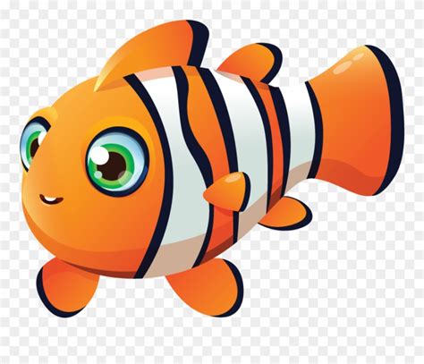 Gary The Clownfish - Coral Reef Fish Clipart (#1016007) - PinClipart