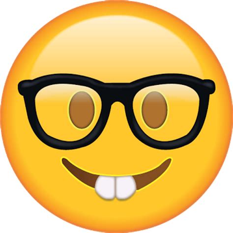 Nerd clipart emoji, Nerd emoji Transparent FREE for download on ...