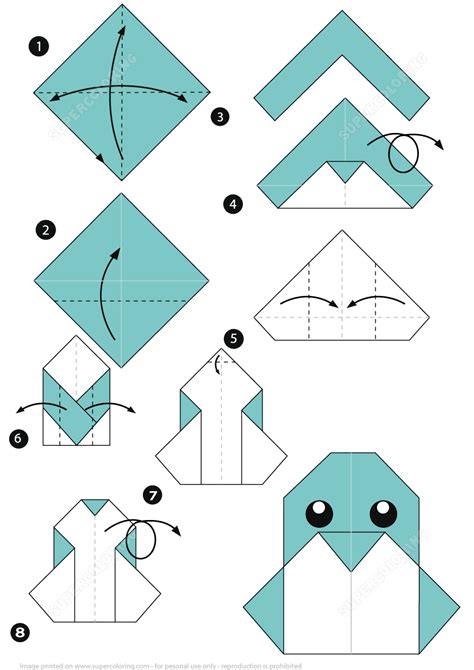 How to Make an Origami Penguin Instructions | Free Printable Papercraft ...