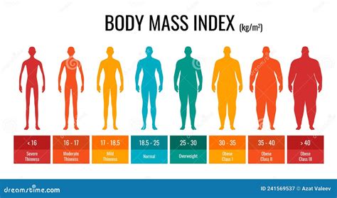 BMI Classification Chart Measurement Man And Woman Black Icon Set. Male ...