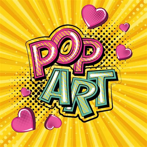 Premium Vector | Pop art expression with halftone effect and heart ...