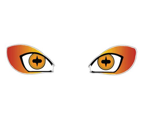 Naruto Shippuden Sage Mode Eye Set Vinyl Sticker - AG Design