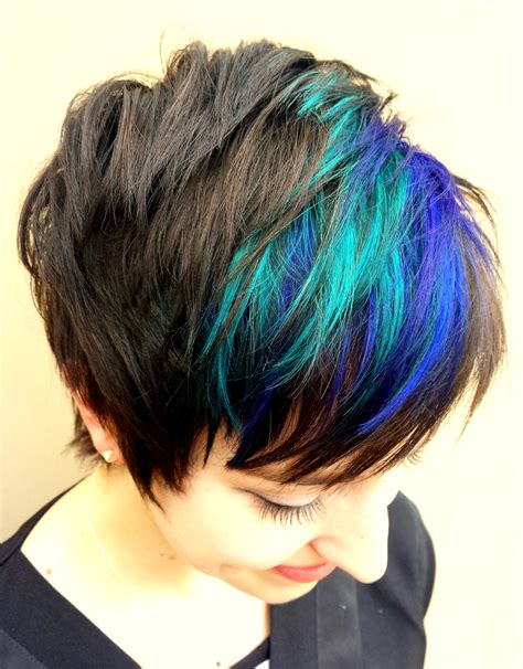 Fun colorful pixie!! Hair by Kristen at Syndicate Salon, Encino https ...