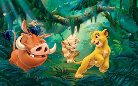 HD wallpaper: Cartoons Disney The Lion King Simba Nala Timon And Pumba ...