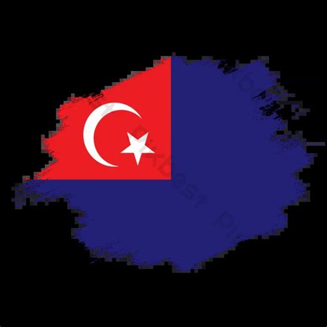 Johor Malaysia State Vector Flag Design Template PNG Images | EPS Free ...