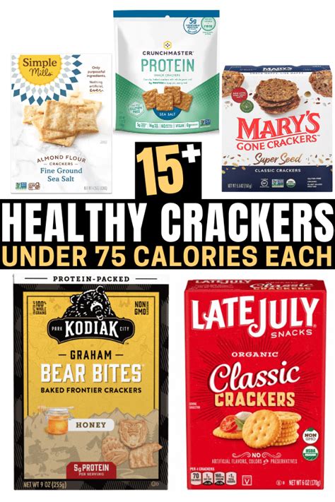 15+ BEST Healthy Crackers To Buy (Under 75 Calories Each)