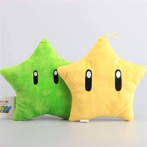 Super Mario Star Plush Toys Yellow& Green Color Stuffed Dolls Cute ...